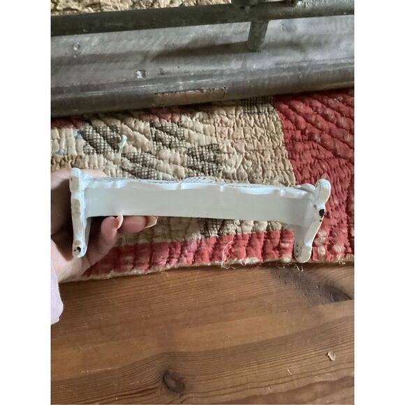 Herend Dresden Handpainted Gilded Porcelain  Single Slot Letter Holder STUNNING - Picture 7 of 10